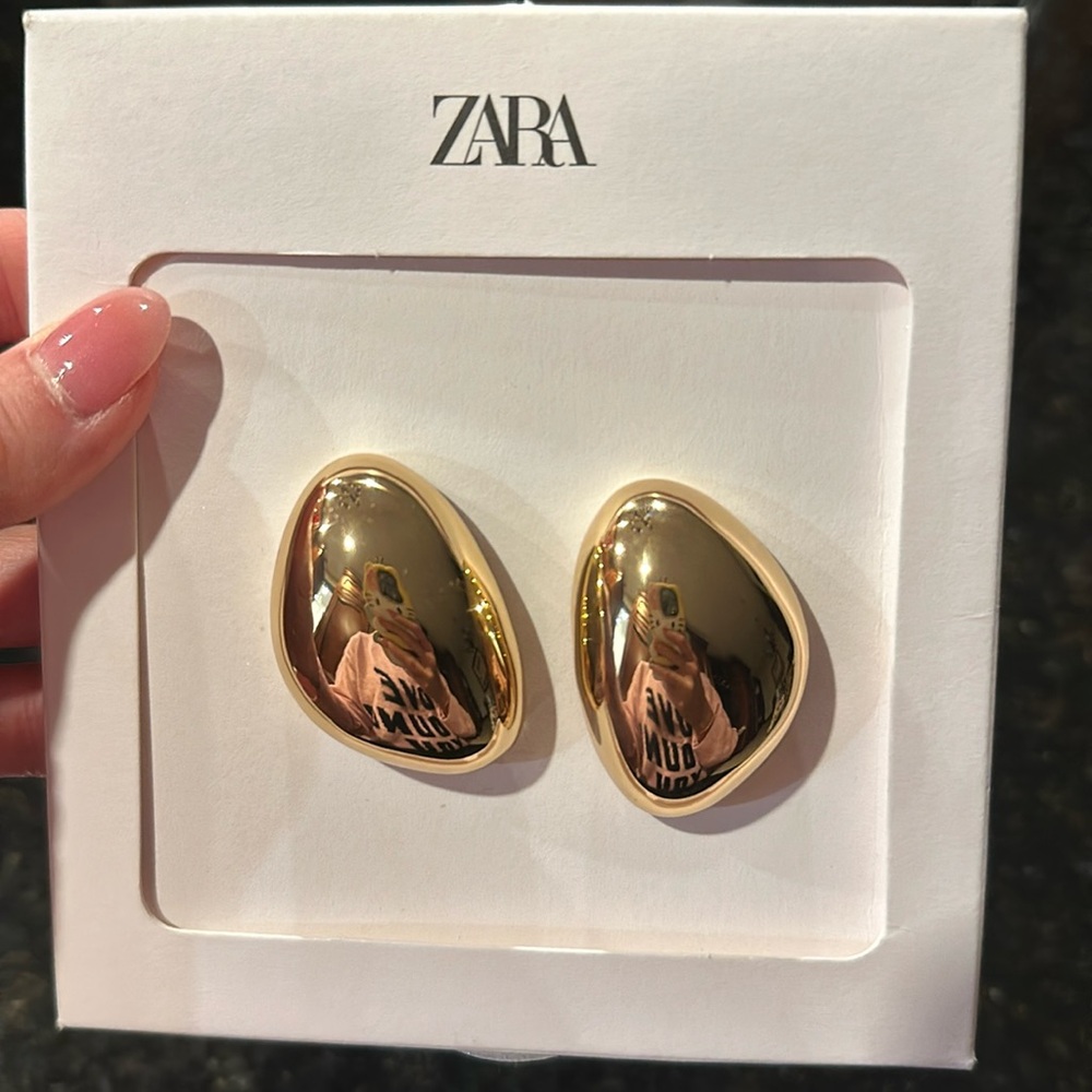 Zara statement earrings - brand new - unworn